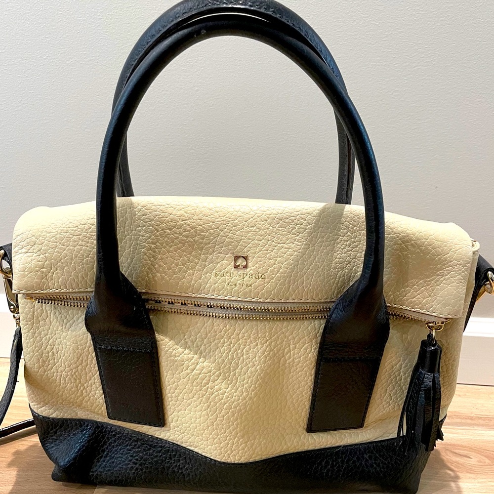 Kate Spade two tone leather convertible bag